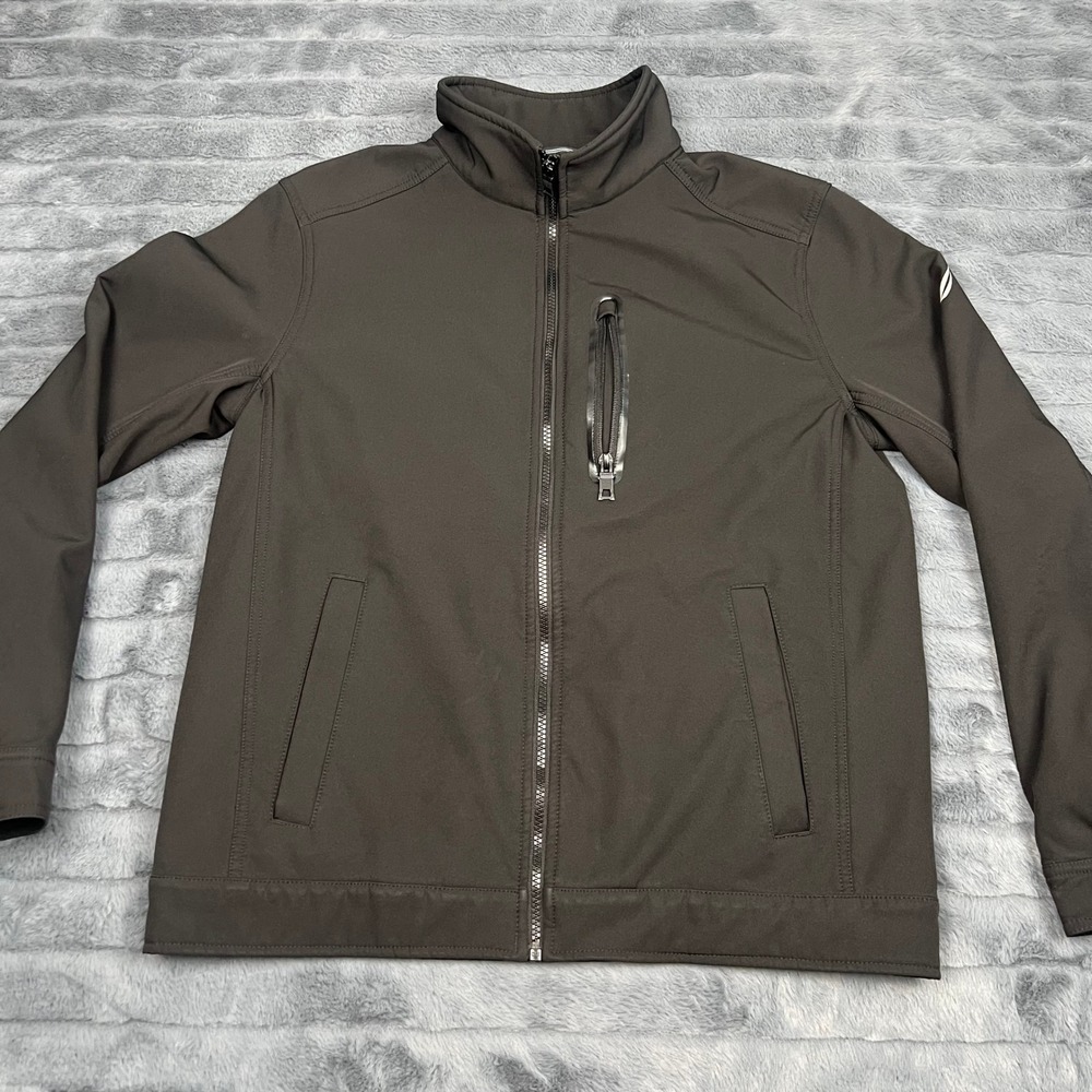 Nautica Mens Softshell Jacket Active Stretch Water Resistant Size M